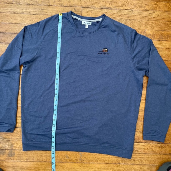 EUC - Peter Millar Cradle Performance Long Sleeve Crewneck Top - Picture 6 of 9